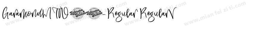 GaramondMTW03-Regular RegularVersio字体转换